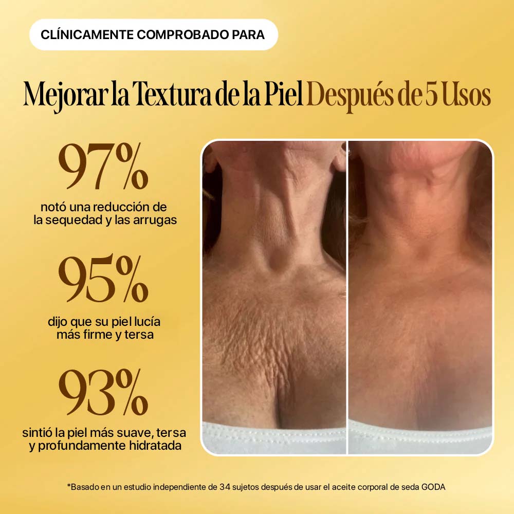 Aceite corporal de seda